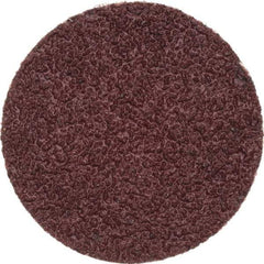 Merit Abrasives - 1-1/2" Disc Diam, 40 Grit, Aluminum Oxide Quick Change Disc - Type P Attaching System, Coated, Brown, 30,000 RPM, ALO Series - USA Tool & Supply