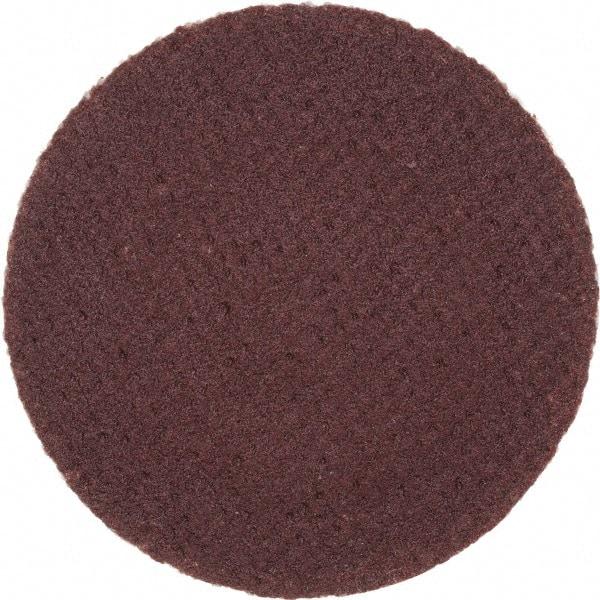 Merit Abrasives - 1" Disc Diam, 320 Grit, Aluminum Oxide Quick Change Disc - Type P Attaching System, Coated, Brown, 40,000 RPM, ALO Series - USA Tool & Supply