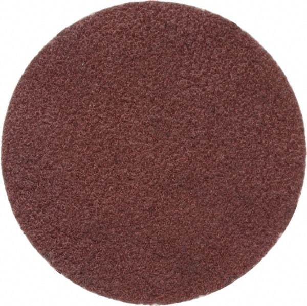 Merit Abrasives - 1" Disc Diam, 120 Grit, Aluminum Oxide Quick Change Disc - Type P Attaching System, Coated, Brown, 40,000 RPM, ALO Series - USA Tool & Supply