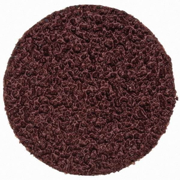 Merit Abrasives - 1" Disc Diam, 40 Grit, Aluminum Oxide Quick Change Disc - Type P Attaching System, Coated, Brown, 40,000 RPM, ALO Series - USA Tool & Supply