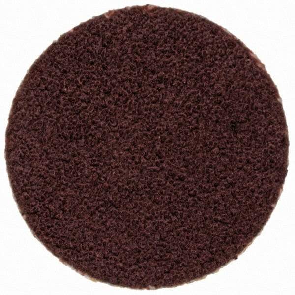 Merit Abrasives - 3/4" Disc Diam, 120 Grit, Aluminum Oxide Quick Change Disc - Type P Attaching System, Coated, Brown, 40,000 RPM, ALO Series - USA Tool & Supply