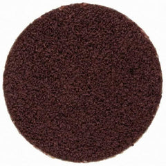Merit Abrasives - 3/4" Disc Diam, 120 Grit, Aluminum Oxide Quick Change Disc - Type P Attaching System, Coated, Brown, 40,000 RPM, ALO Series - USA Tool & Supply