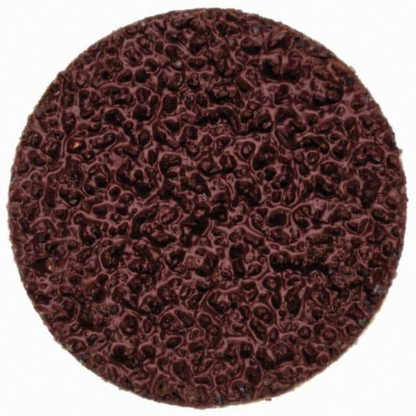 Merit Abrasives - 3/4" Disc Diam, 40 Grit, Aluminum Oxide Quick Change Disc - Type P Attaching System, Coated, Brown, 40,000 RPM, ALO Series - USA Tool & Supply