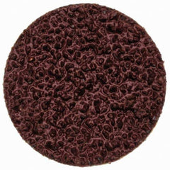 Merit Abrasives - 3/4" Disc Diam, 40 Grit, Aluminum Oxide Quick Change Disc - Type P Attaching System, Coated, Brown, 40,000 RPM, ALO Series - USA Tool & Supply