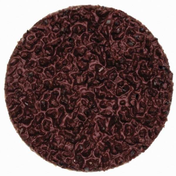 Merit Abrasives - 3/4" Disc Diam, 36 Grit, Aluminum Oxide Quick Change Disc - Type P Attaching System, Coated, Brown, 40,000 RPM, ALO Series - USA Tool & Supply