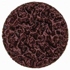 Merit Abrasives - 3/4" Disc Diam, 24 Grit, Aluminum Oxide Quick Change Disc - Type P Attaching System, Coated, Brown, 40,000 RPM, ALO Series - USA Tool & Supply