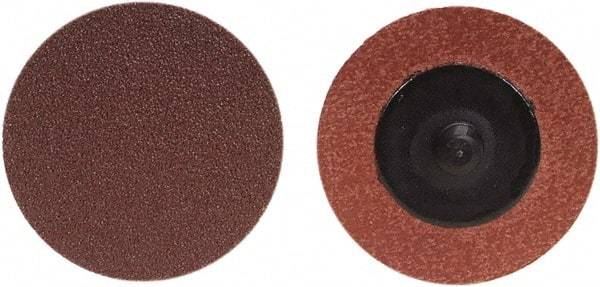 Merit Abrasives - 4" Disc Diam, 180 Grit, Aluminum Oxide Quick Change Disc - Type R Attaching System, Coated, Brown, 12,000 RPM, ALO Series - USA Tool & Supply