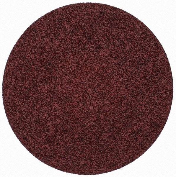 Merit Abrasives - 3" Disc Diam, 50 Grit, Aluminum Oxide Quick Change Disc - Type R Attaching System, Coated, Brown, 20,000 RPM, ALO Series - USA Tool & Supply