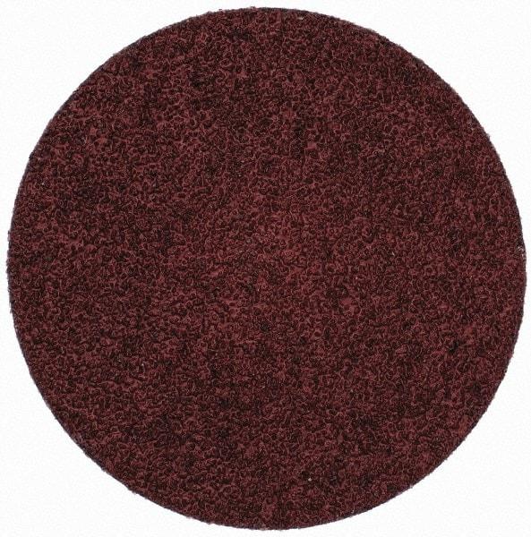 Merit Abrasives - 3" Disc Diam, 40 Grit, Aluminum Oxide Quick Change Disc - Type R Attaching System, Coated, Brown, 20,000 RPM, ALO Series - USA Tool & Supply