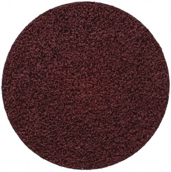 Merit Abrasives - 3" Disc Diam, 36 Grit, Aluminum Oxide Quick Change Disc - Type R Attaching System, Coated, Brown, 20,000 RPM, ALO Series - USA Tool & Supply