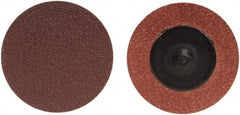 Merit Abrasives - 3" Disc Diam, 24 Grit, Aluminum Oxide Quick Change Disc - Type R Attaching System, Coated, Brown, 20,000 RPM, ALO Series - USA Tool & Supply