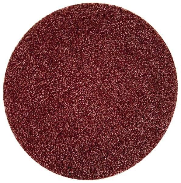 Merit Abrasives - 2" Disc Diam, 80 Grit, Aluminum Oxide Quick Change Disc - Type R Attaching System, Coated, Brown, 30,000 RPM, ALO Series - USA Tool & Supply