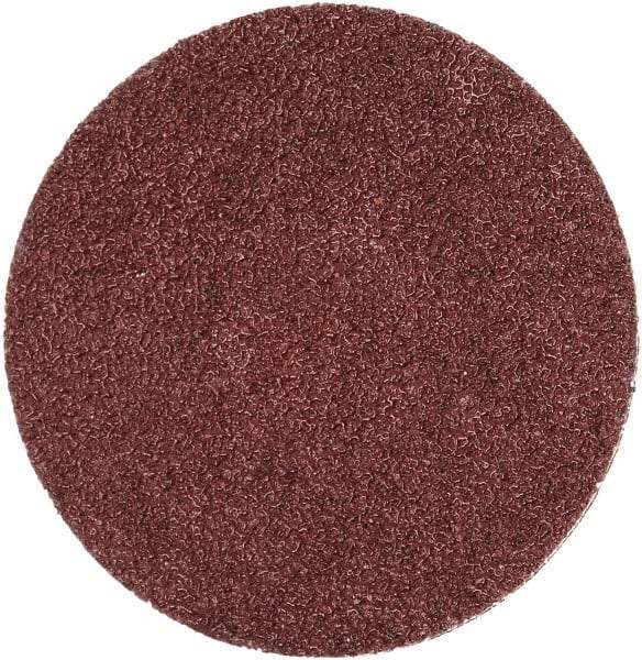 Merit Abrasives - 2" Disc Diam, 60 Grit, Aluminum Oxide Quick Change Disc - Type S Attaching System, Coated, Brown, 30,000 RPM, ALO Series - USA Tool & Supply