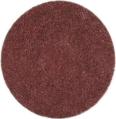 Merit Abrasives - 2" Disc Diam, 60 Grit, Aluminum Oxide Quick Change Disc - Type S Attaching System, Coated, Brown, 30,000 RPM, ALO Series - USA Tool & Supply