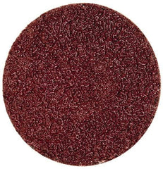 Merit Abrasives - 2" Disc Diam, 40 Grit, Aluminum Oxide Quick Change Disc - Type S Attaching System, Coated, Brown, 30,000 RPM, ALO Series - USA Tool & Supply