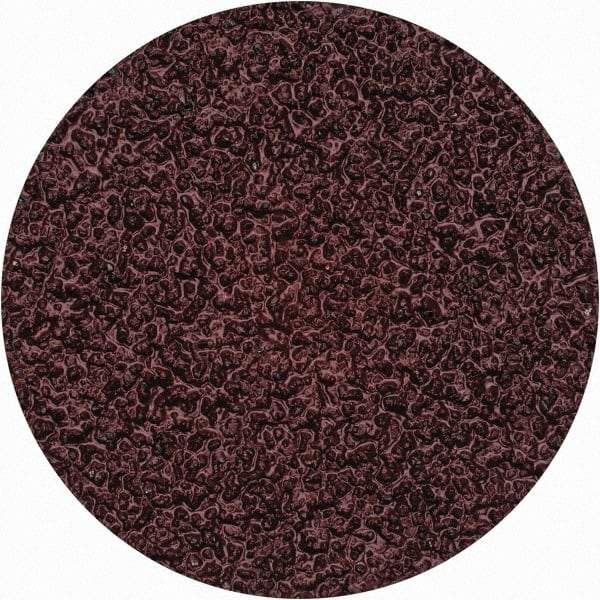 Merit Abrasives - 2" Disc Diam, 36 Grit, Aluminum Oxide Quick Change Disc - Type II Attaching System, Coated, Brown, 30,000 RPM, ALO Series - USA Tool & Supply