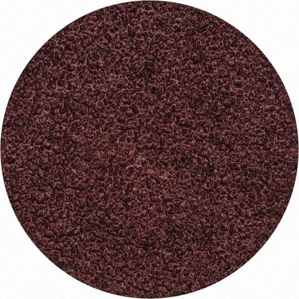 Merit Abrasives - 1-1/2" Disc Diam, 60 Grit, Aluminum Oxide Quick Change Disc - Type S Attaching System, Coated, Brown, 30,000 RPM, ALO Series - USA Tool & Supply