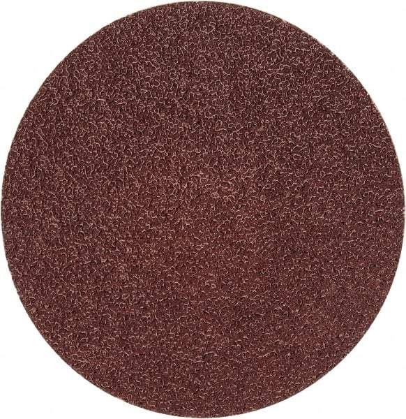 Merit Abrasives - 3" Disc Diam, 50 Grit, Aluminum Oxide Quick Change Disc - Type P Attaching System, Coated, Brown, 20,000 RPM, ALO Series - USA Tool & Supply