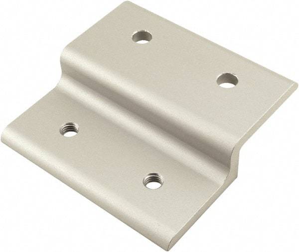 80/20 Inc. - 50mm Wide, Open Shelving Accessory/Component - Aluminum, Clear Anodized Finish, 49mm Long, Use with 25 Series & Bolt Kits 75-3404 & 13-6310 - USA Tool & Supply