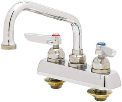 T&S Brass - Standard, 2 Way Design, Deck Mount, Workboard Deck Mount Faucet - 6 Inch Spout, Lever Handle - USA Tool & Supply