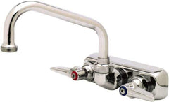 T&S Brass - Standard, 2 Way Design, Wall Mount, Workboard Wall Mount Faucet - 6 Inch Spout, Lever Handle - USA Tool & Supply