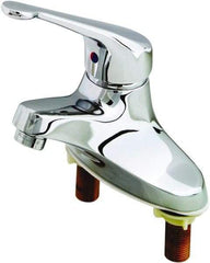 T&S Brass - Multi Position Handle, Deck Mounted Bathroom Faucet - One Handle, No Drain, Standard Spout - USA Tool & Supply