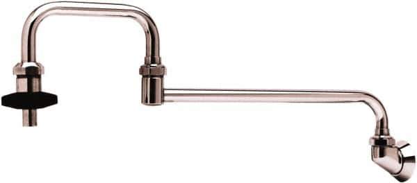 T&S Brass - Faucet Mount, Single Hole Kitchen Faucet - Pot and Kettle Filling Faucet, Insulated Handle, Low Arc Spout, No Drain - USA Tool & Supply