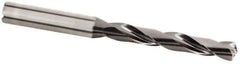 Kennametal - 14.5mm 135° Solid Carbide Jobber Drill - Multilayer TiAlN Finish, Right Hand Cut, Spiral Flute, Straight Shank, 133mm OAL, Standard Point - USA Tool & Supply