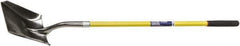 Ability One - 11-1/2" High x 9-1/2" Wide Square Steel Shovel - 48" Long Fiberglass Straight Handle - USA Tool & Supply