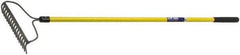 Ability One - Bow Rake with 57" Straight Fiberglass Handle - 16 Tines, 2-1/2" Tine Length - USA Tool & Supply