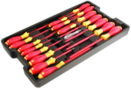 19PC CUSH GRIP SCREWDRIVER SET - USA Tool & Supply