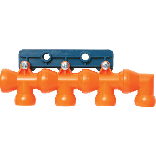 Coolant Hose System Component - 1/2″ Inside Diameter System-1/2″ Modular Manifold w/3 T's, elbow, bracket & screws (Pack of 1) - USA Tool & Supply