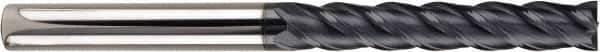 SGS - 3mm, 25mm LOC, 3mm Shank Diam, 75mm OAL, 4 Flute, Solid Carbide Square End Mill - Single End, AlTiN Finish, Spiral Flute, Variable° Helix, Centercutting, Right Hand Cut, Right Hand Flute, Series 7MS - USA Tool & Supply