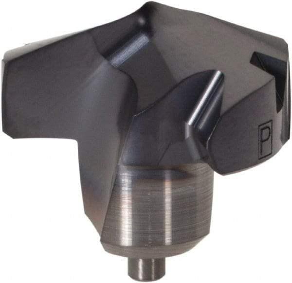 Kennametal - Series KenTIP, 14.3mm Diam Grade KCP15 140° Replaceable Drill Tip - Carbide, AlTiN Finish, R Seat Size - USA Tool & Supply