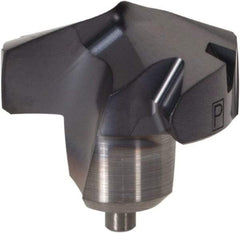Kennametal - Series KenTIP, 14.3mm Diam Grade KCP15 140° Replaceable Drill Tip - Carbide, AlTiN Finish, R Seat Size - USA Tool & Supply