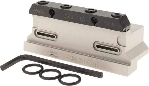 Iscar - Tool Block Style TGTBU, 1.26" Blade Height, 4.331" OAL, 1.65"& OAH, Indexable Cutoff Blade Tool Block - 1" Shank Height, 1.028" Shank Width, Through Coolant, Series Tang-GripIQ - USA Tool & Supply