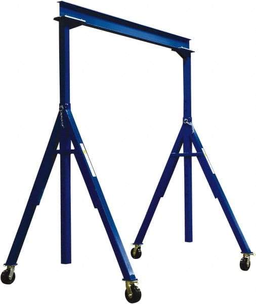 Vestil - 6,000 Lb Load Capacity, Steel Gantry Crane - 10' Span - USA Tool & Supply