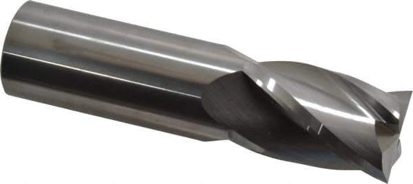 SGS - 1", 1-1/2" LOC, 1" Shank Diam, 4" OAL, 4 Flute, Solid Carbide Square End Mill - Single End, Uncoated, Spiral Flute, 30° Helix, Centercutting, Right Hand Cut, Right Hand Flute, Series 1 - USA Tool & Supply