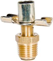 Parker - 1/4" Pipe, External Seal Drain Cock & Shutoff Valve - 1/4-18 Thread, 150 Max psi - USA Tool & Supply