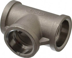 Merit Brass - 1" Grade 316 Stainless Steel Pipe Tee - Socket Weld x Socket Weld x Socket Weld End Connections, 150 psi - USA Tool & Supply