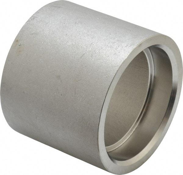 Merit Brass - 2" Grade 316 Stainless Steel Pipe Coupling - Socket Weld x Socket Weld End Connections, 150 psi - USA Tool & Supply
