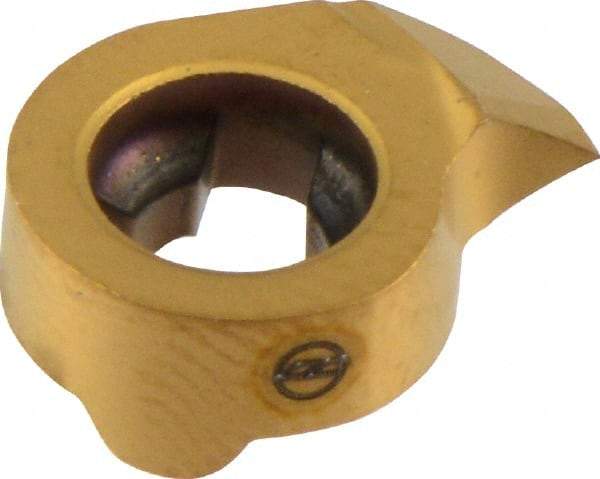Iscar - 11MT005GIQL Grade IC528, Carbide Grooving Insert - 2mm Max Depth of Cut, Neutral, 0.05mm Corner Radius, TiCN/TiN Finish - USA Tool & Supply