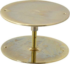 Don-Jo - 2-5/8" Diam Filler Plate - Steel, Brass Plated Finish - USA Tool & Supply