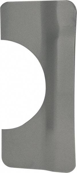 Don-Jo - 7" Long x 3-1/4" Wide, Latch Protector - Silver Coated Steel - USA Tool & Supply
