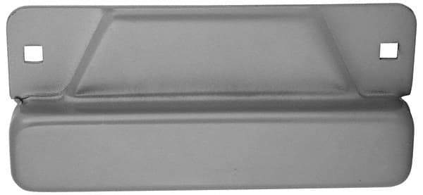 Don-Jo - 8" Long x 3-1/2" Wide Strike Protector - Silver Coated Steel - USA Tool & Supply
