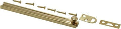 Don-Jo - 4" Long, 1/2" Wide Brass Slide Bolt - US3 Bright Brass - USA Tool & Supply