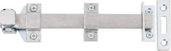 Don-Jo - 8" Long, 1" Wide Stainless Steel Surface Bolt - US26D Satin Chrome Plated - USA Tool & Supply