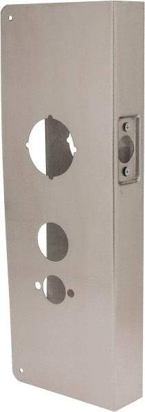 Don-Jo - 5" Wide x 15" High, Stainless Steel, Door Reinforcer - 1-3/4" Thick Door, 2-3/4" Backset - USA Tool & Supply