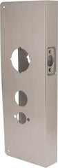 Don-Jo - 5" Wide x 15" High, Stainless Steel, Door Reinforcer - 1-3/4" Thick Door, 2-3/4" Backset - USA Tool & Supply