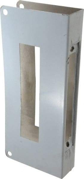 Don-Jo - 5" Wide x 12" High, Stainless Steel, Door Reinforcer - 1-3/4" Thick Door, 2-3/4" Backset - USA Tool & Supply